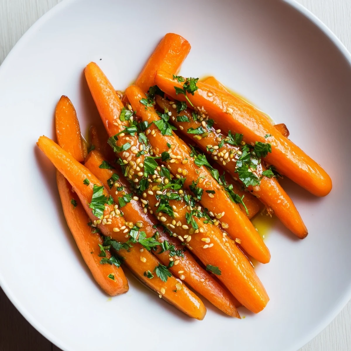 Gegrillte Auberginen mit Knoblauch und Kräutern, serviert auf einem Holzteller und dampfend heiß.