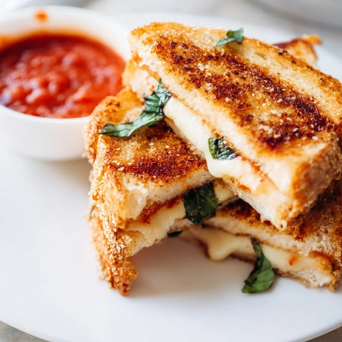 Serviert warm als vegetarisches italienisch-amerikanisches Gericht, ideal für einen gemütlichen Appetizer Abend.