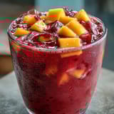 2. Refreshing iced mango dragonfruit beverage with dragonfruit garnish, perfect for hot days and easy to make at home.  