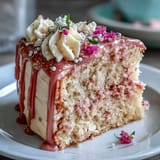 Rosé Samtkuchen mit Gold