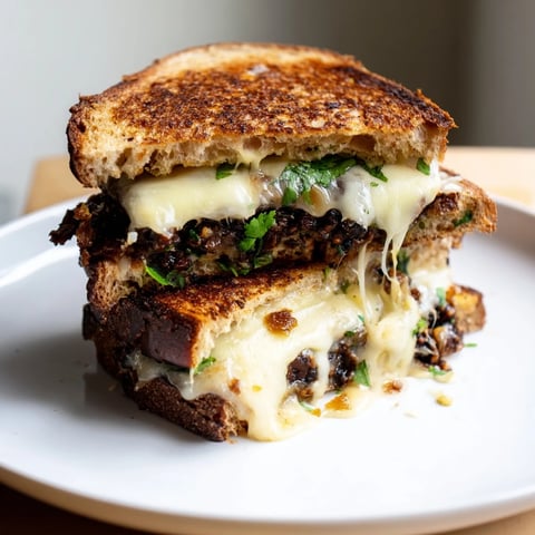 Here are the three ALT texts for the Black Bean Grilled Cheese recipe: