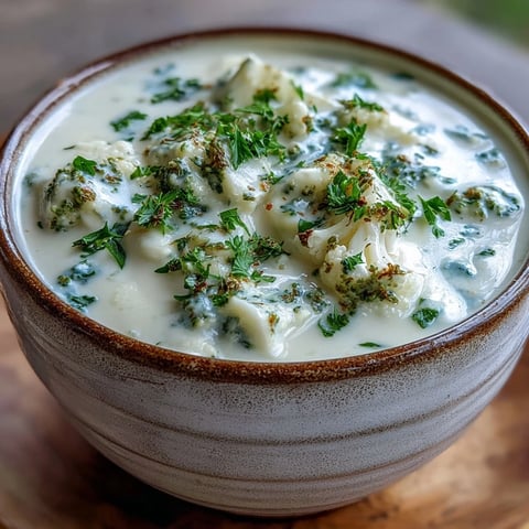 Ultra-creamy Vegetable Soup in a white bowl, garnished with fresh parsley and a swirl of cream. 