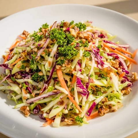 Warmer Apfel und Kohl Slaw