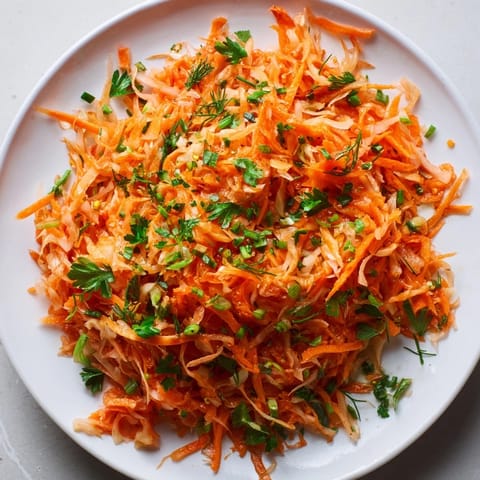 Sauerkraut Apfel Karotten Salat