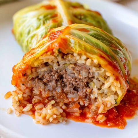 Zarte Kohlrouladen gefüllt