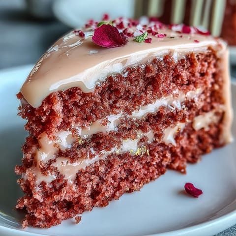 Rosé-Velvet-Kuchen mit Goldtropfen für Brautduschen – ein atemberaubender, blassrosa Kuchen mit Rosé-Akzenten, cremiger Füllung und eleganter Goldtropfen-Dekoration.