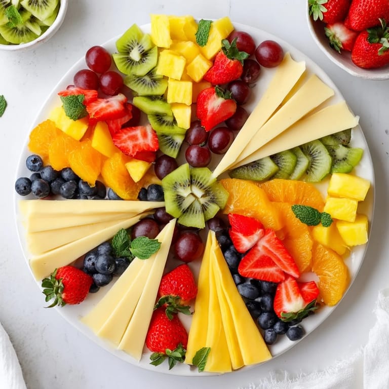 See the elegant, colorful layers of a captivating Kaleidoscope Circle, ready to serve and enjoy.