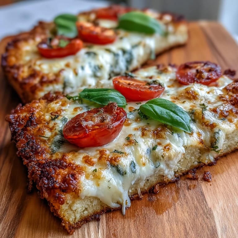 Gesunde Kotelettkäse-Fladenbrotpizza, ein schnelles Mittagessen mit vielen Belägen.