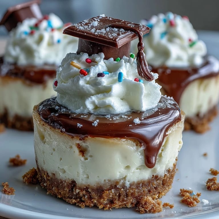 Cremige Bissen mit knusprigem Boden, belegt mit Sahne und Streuseln, bereit zum Genießen.